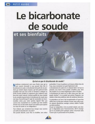 Le bicarbonate de soude et ses bienfaits