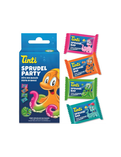 Fêtes des bulles couleurs pour le bain 4x18g