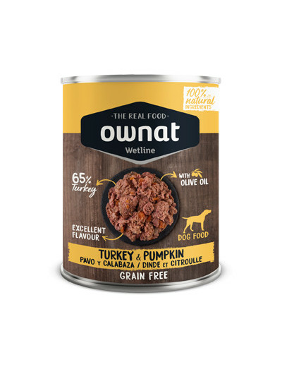 OWNAT WETLINE, Dinde & citrouille - 395G