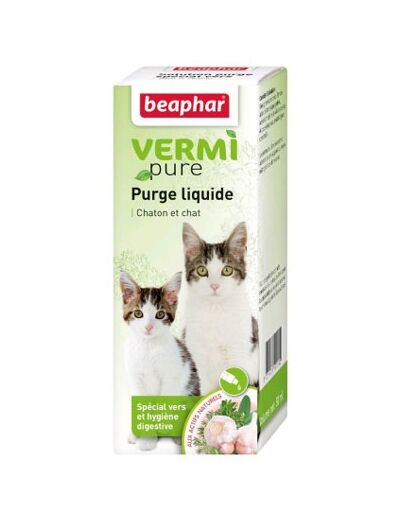 VERMIpure purge liquide aux plantes chat et chaton - 50ml