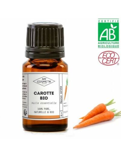 Huile essentielle de Carotte BIO (AB) - My Cosmetik - 5ml