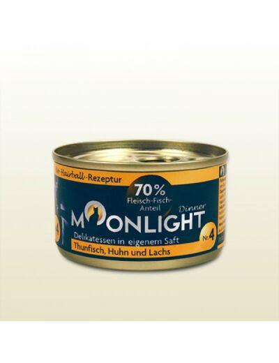 Moonlight "Thon, poulet, saumon" pour chat adulte - 80g