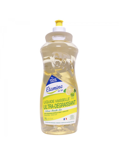 Liquide Vaisselle Dégraissant Citron Menthe 1L