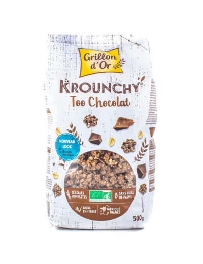 Céréales Déjeuner Krouchy Too Chocolat Bio 500g