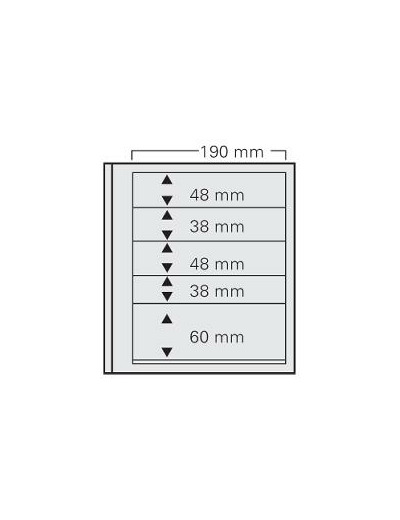 PAGES SPECIAL DUAL 5 BANDES (2x(48x190) + 2x(38x190) + 1x(60x190)) 605 (safe)