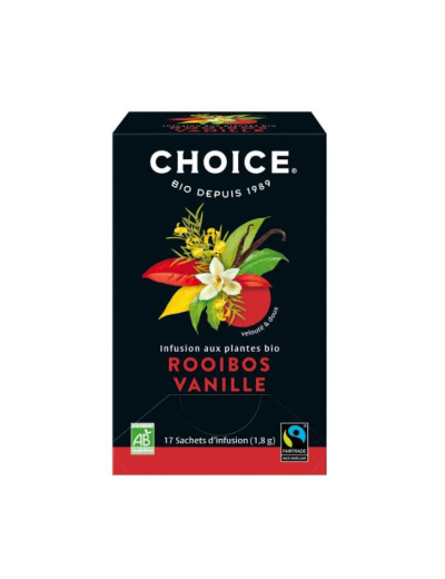 Infusion rooibos vanille 17 sachets 30.6g