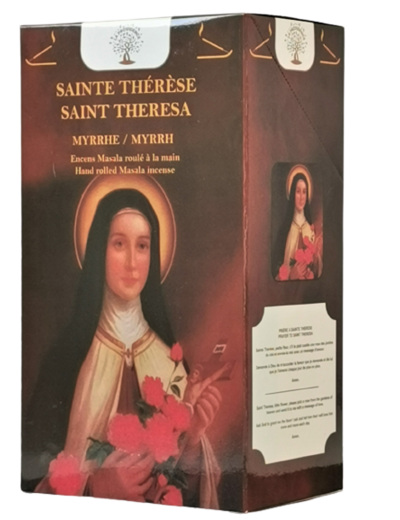 12 étuis de 12 bâtons d'Encens - Ste Thérèse - Myrrhe