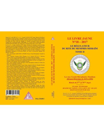 Le Livre Jaune N°18 - 2017