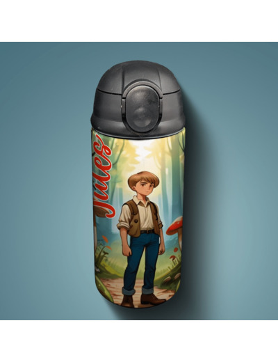 Gourde personnalisée avec paille double paroi