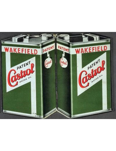 Plaque métal - Castrol Wakefield - 20 x 15 cm - Décoration vintage