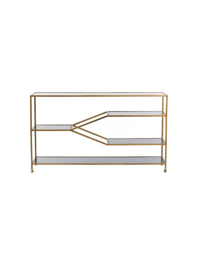 Console Aino verre bronze antique 140x35x80cm
