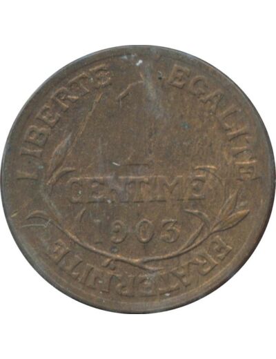 FRANCE 1 CENTIME DUPUIS 1903 SUP