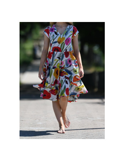 robe DRESS ADDICT JALAN coton froissé