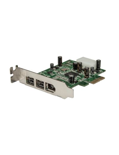Carte adaptateur PCI Express - 3 ports Firewire - Faible encombrement