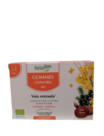 Gommes des chantres bio-24 gommes-Herbalgem