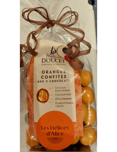 Oranges Confites aux 2 chocolats