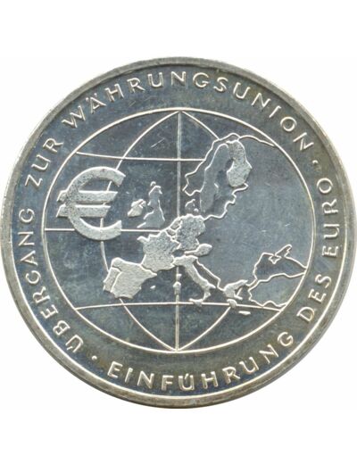 ALLEMAGNE 10 EURO 2002 F INTRODUCTION DE L'EURO SUP ARGENT