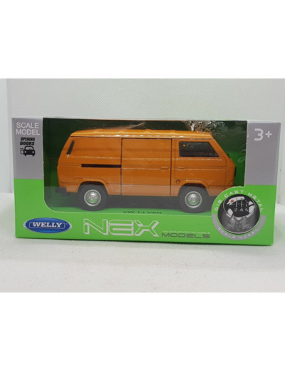 VOLKSWAGEN T3 VAN ORANGE WELLY NEX 1/34 1/39 BOITE NEUF