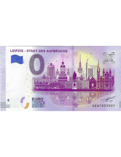 ALLEMAGNE 2019-1 LEIPZIG STADT DES AUFBRUCHS BILLET SOUVENIR 0 EURO NEUF