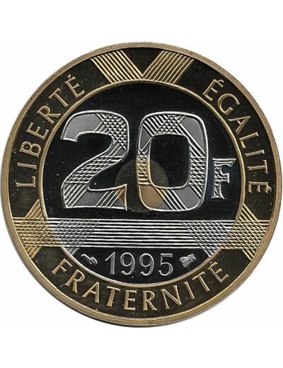 FRANCE 20 FRANCS MONT ST MICHEL 1995 BE belle epreuve