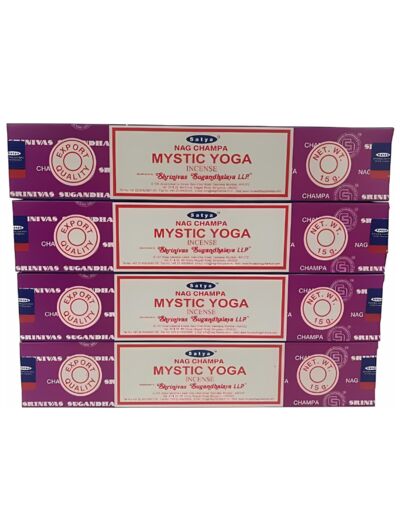 Encens Satya Mystic Yoga - 4 boites de 15 gr