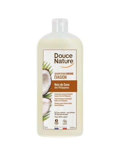 Shampooing douche Evasion Noix de coco-1L-Douce Nature