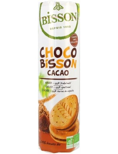 Biscuit fourre epeautre cacao (15) 300g Bisson