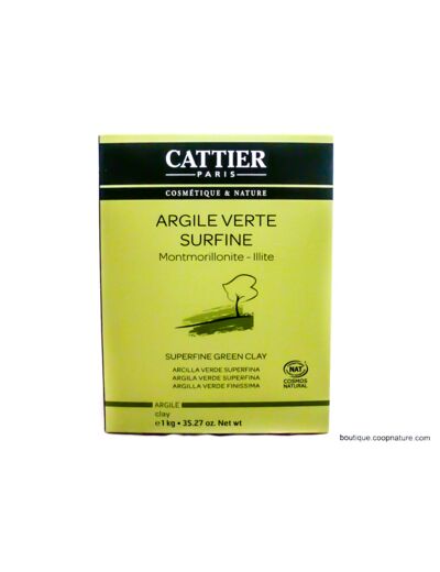 Argile verte surfine 1kg