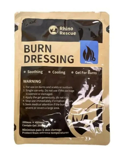 Compresse anti-brûlure Rhino Rescue 20 x 45 cm