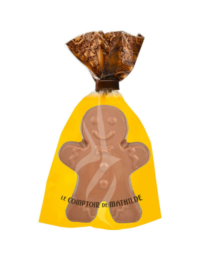 Bonhomme Pain D'Epices A Croquer Chocolat Lait Pétillant