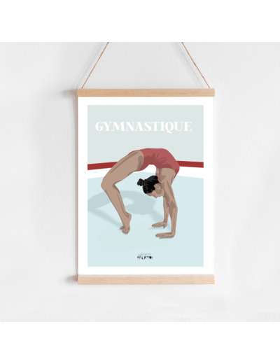 Affiche Gymnastique "Le pont"