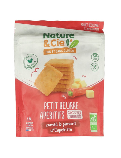 Petit Beurre Comté et Piment d'Espelette Sans Gluten Bio 80g