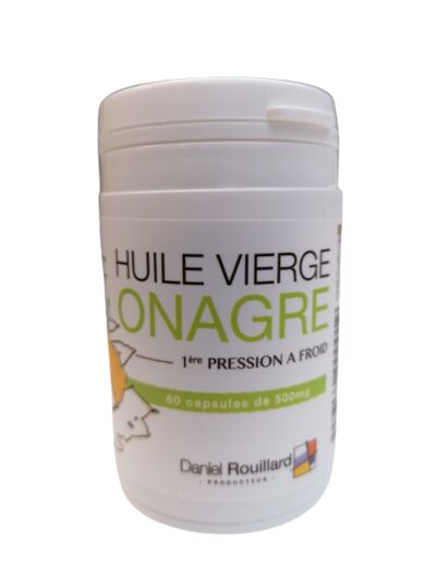 Huile vierge d'onagre-60 capsules-Daniel Rouillard