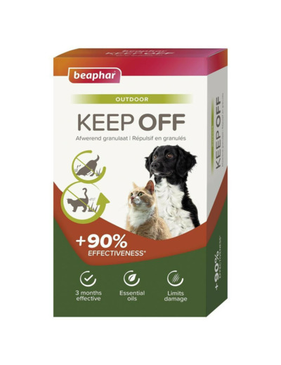 KEEP OFF Répulsif en granulés OUTDOOR pour chiens et chats - 2x200 g