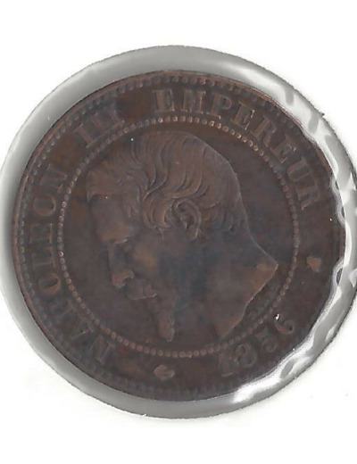 FRANCE 2 CENTIMES NAPOLEON III 1856 K TTB