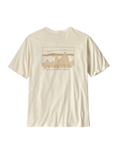 Tee Shirt PATAGONIA 73 Skyline Birch White