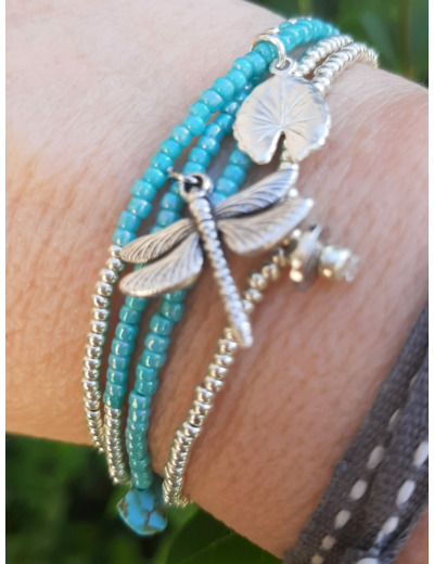BRACELET MULTIRANGS DRAGONFLY