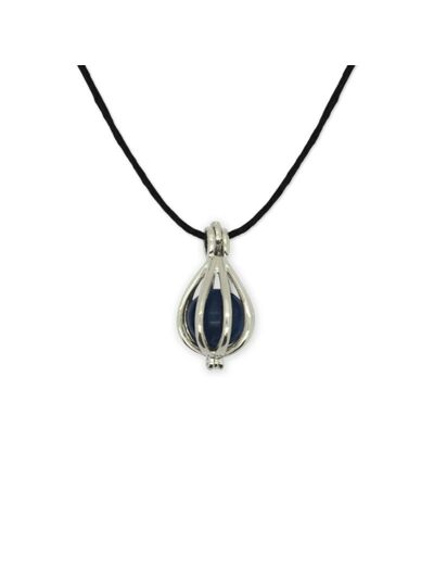 Pendentif cage Sodalite