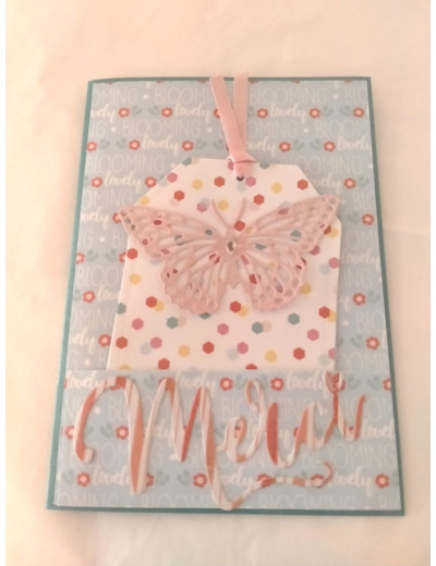 Carte + Marque Page " Merci "