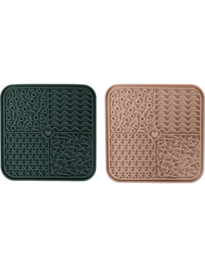 Tapis de léchage carré pour chien et chat