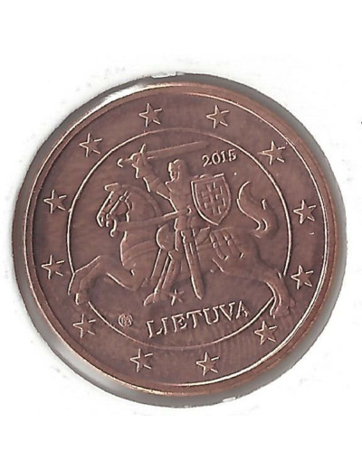 LITUANIE 2015 5 CENTIMES SUP