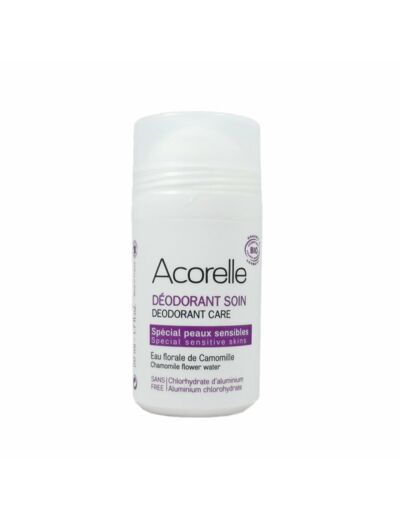 Déodorant peaux sensibles Bio-Roll'on de 50ml-Acorelle