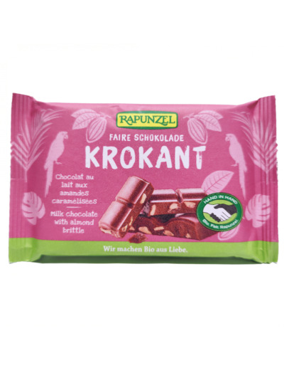 Chocolat Lait Amande Caramélisées Bio 100g