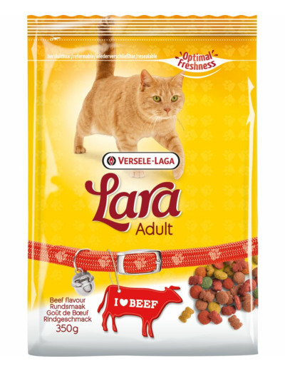 Croquettes LARA pour chat adulte au boeuf - 3 tailles