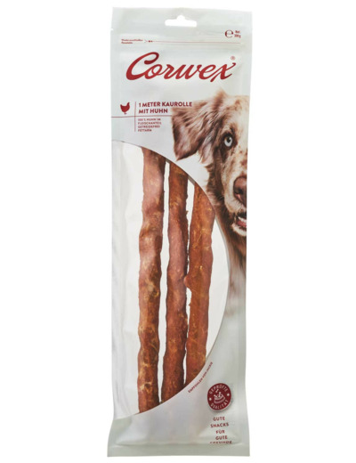 Friandises XXL Corwex rouleaux à mâcher au poulet (1m)