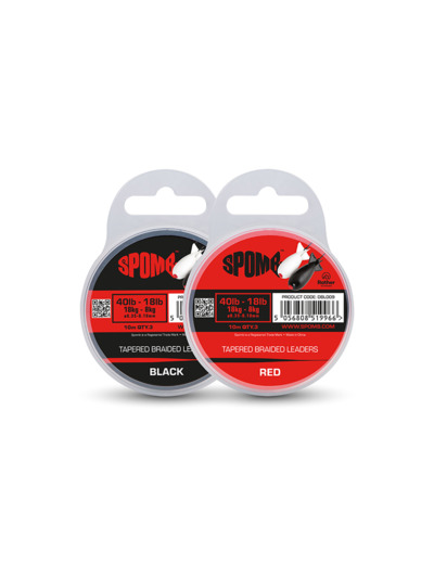 tapered braid leader 50lbs -18lb