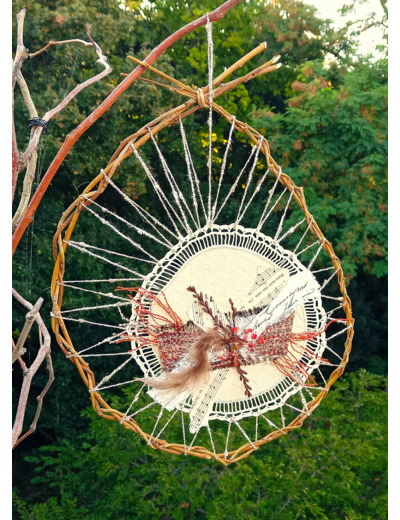 suspension décorative en saule