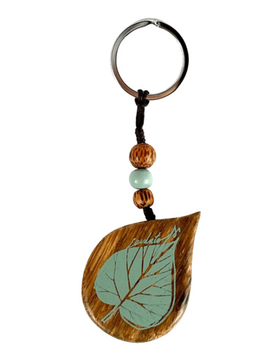 Porte Clé Laudato Si Coco Longueur totale 15.5cm