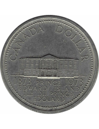 CANADA 1 DOLLAR 1973 PRINCE EDWARD ISLAND TTB+