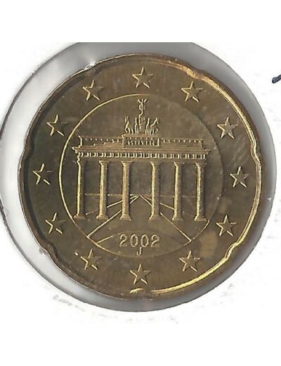 Allemagne 2002 J  20 CENTIMES SUP